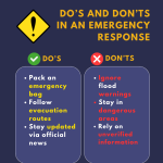 Essential emergency response tips: Pack an emergency bag, follow evacuation routes, stay updated, and avoid misinformation during crises